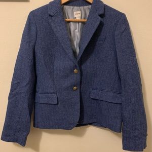 J. Crew tweed herringbone blazer